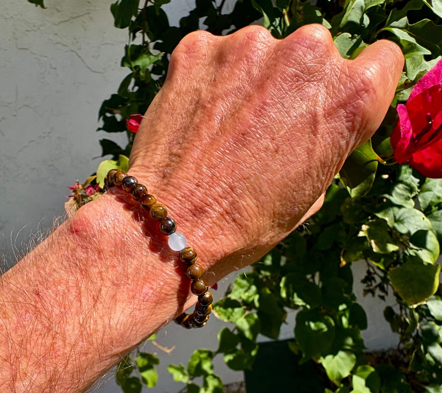 Semi Preious Gemstone Beaded Bracelets for Men, Women and Children.