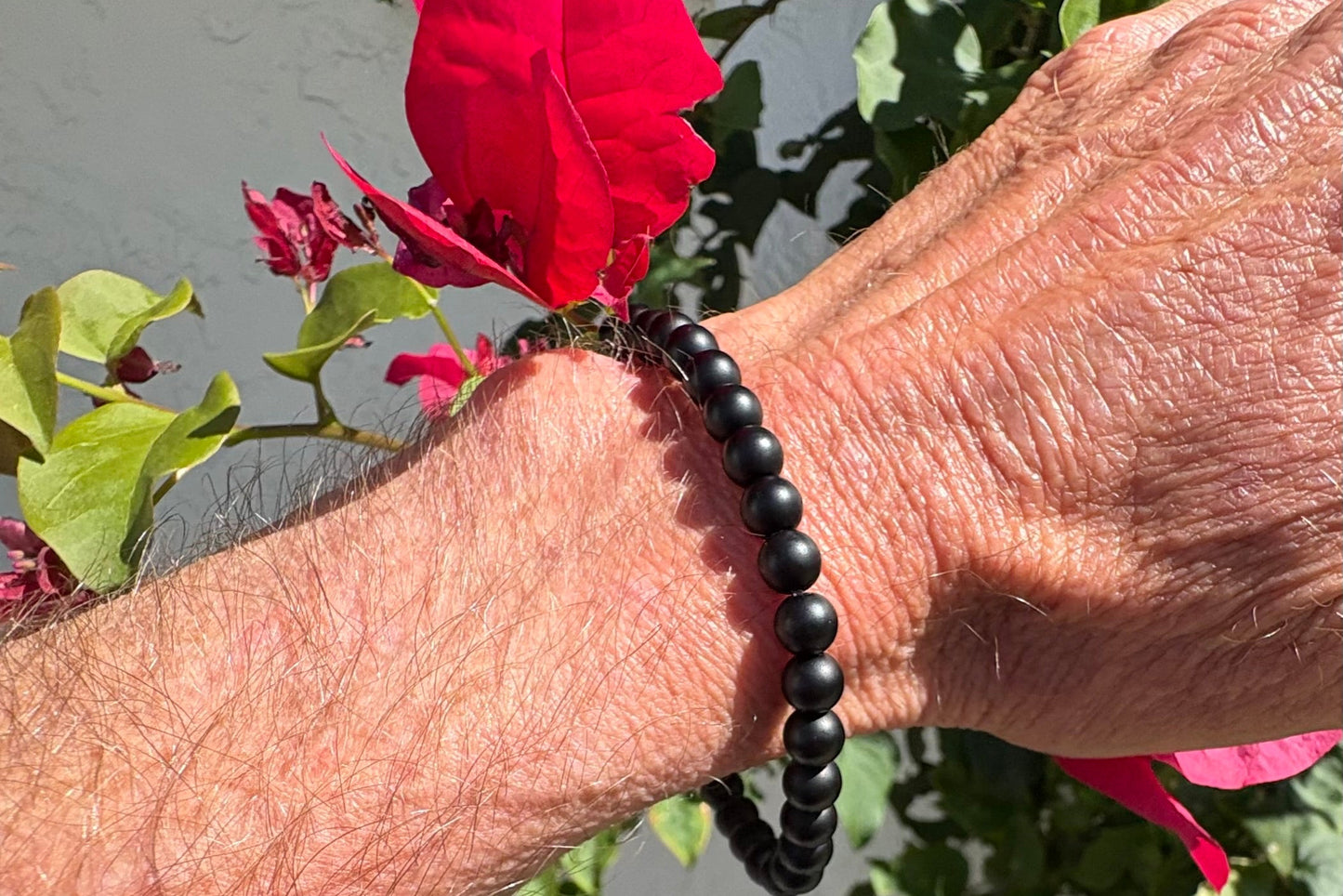 Men’s Casual Gemstone Beaded Bracelet. Casual everyday Malas.