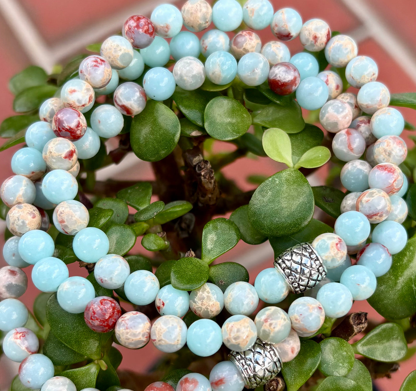Men’s Casual Gemstone Beaded Bracelet. Casual everyday Malas.