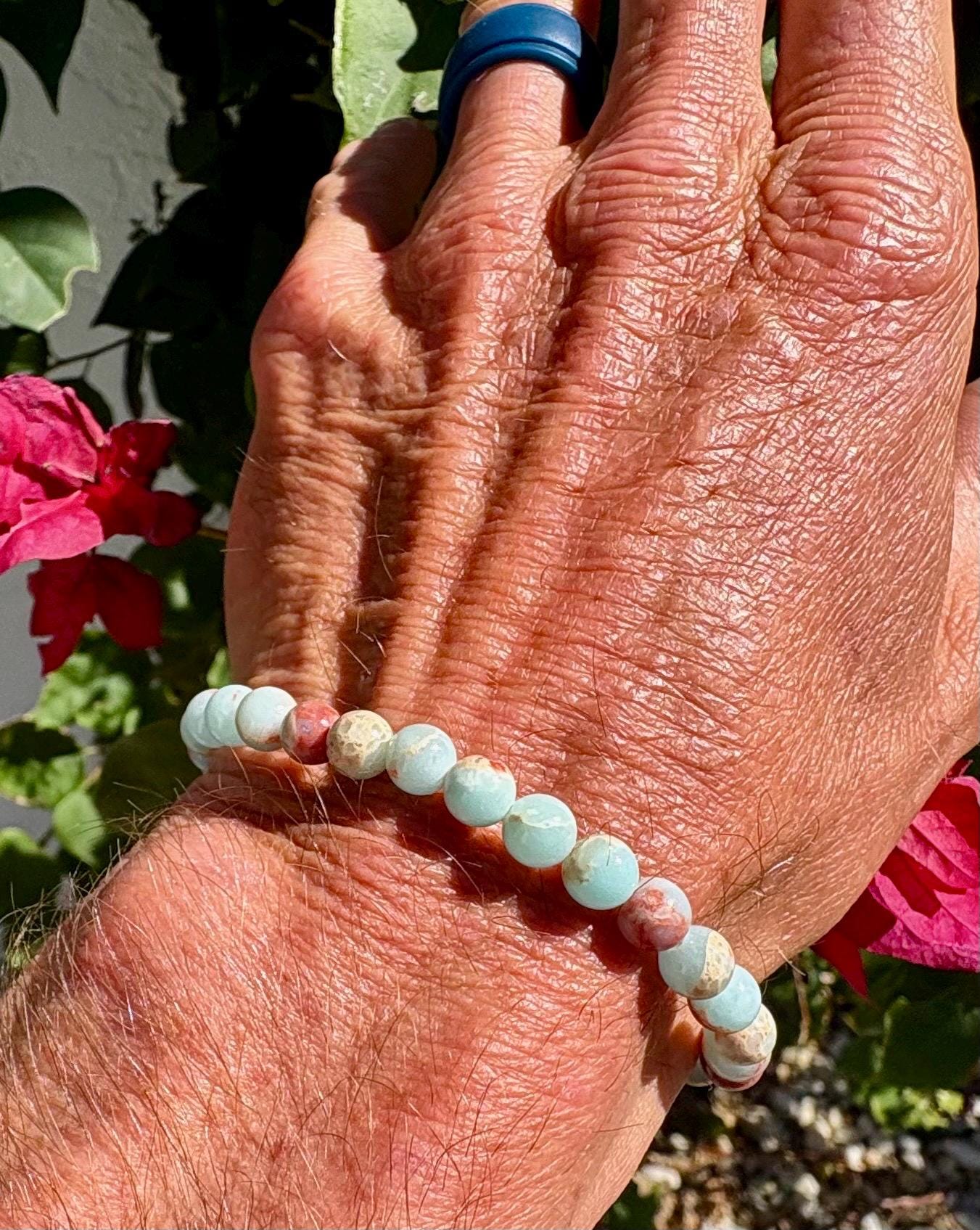 Semi Preious Gemstone Beaded Bracelets for Men, Women and Children.