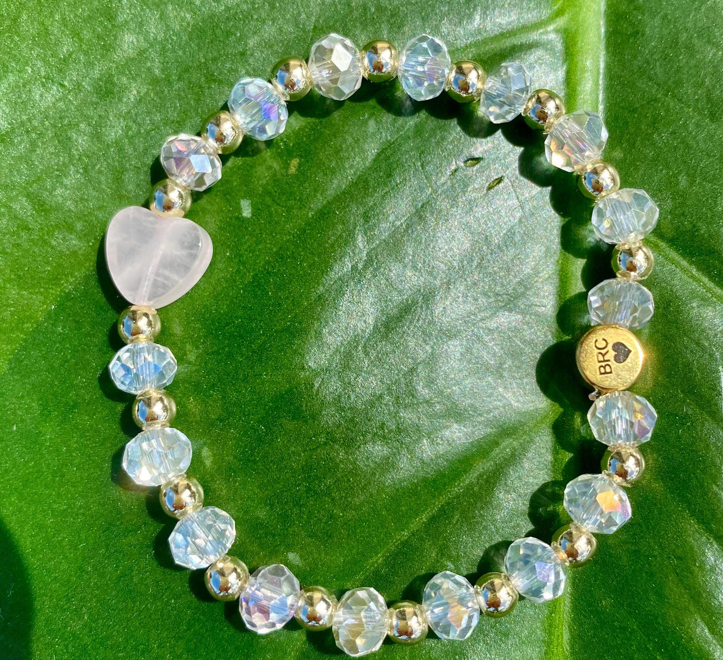 Gemstone Children’s Beaded Charm Bracelet Bracelet: 14k Gold Filled accent Beads.